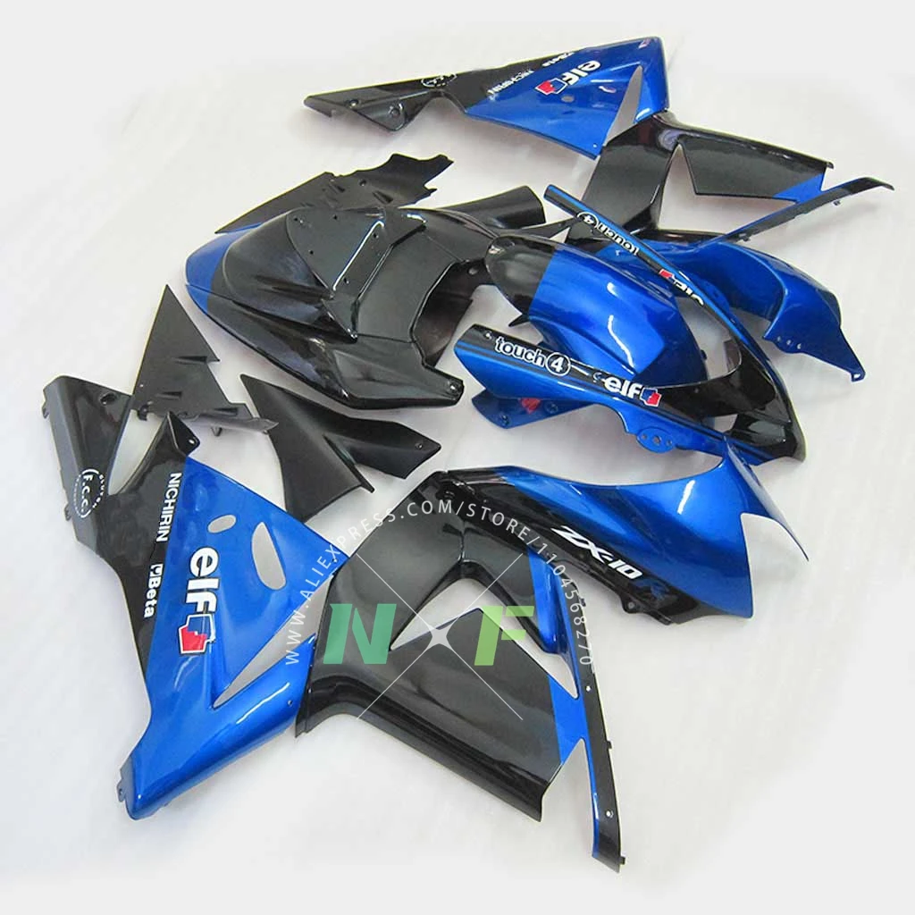 For Kawasaki Ninja ZX-10R 2004 2005 Motorcycle Fairing Kit ZX10R 04 05 ABS Injection Plastic Cowling Motorcycle Fairings