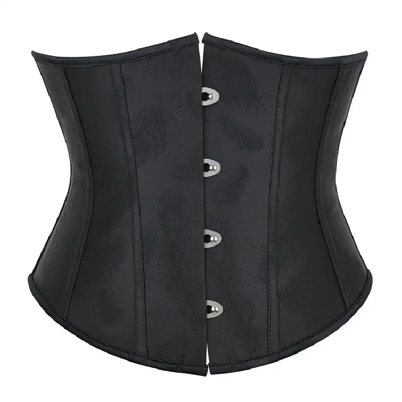 

Black Corset Underbust Bustier Sexy Waist Cincher Vintage Corselet Top Women Gothic Plus Size Victorian Costume Lingerie