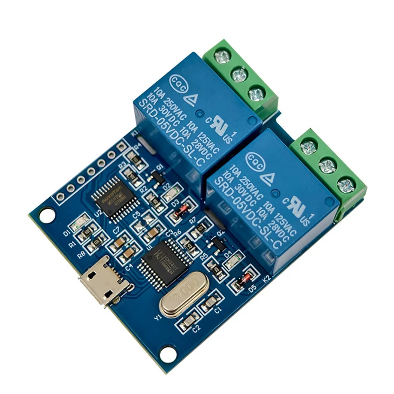 ABGI-LCUS-2 Тип 2-стороннего USB-реле Модуль USB Интеллектуальный переключатель управления Компьютерный последовательный порт USB-реле управления