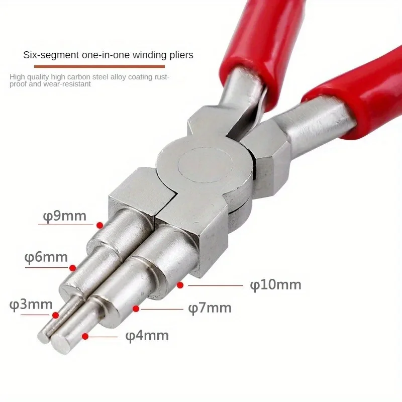 1 قطعة/1 مجموعة النايلون كماشة بأنف مسطح المحمولة مجوهرات اكسسوارات DIY بها بنفسك ستة قسم اليد الجرح النمذجة كماشة مجوهرات كماشة #5