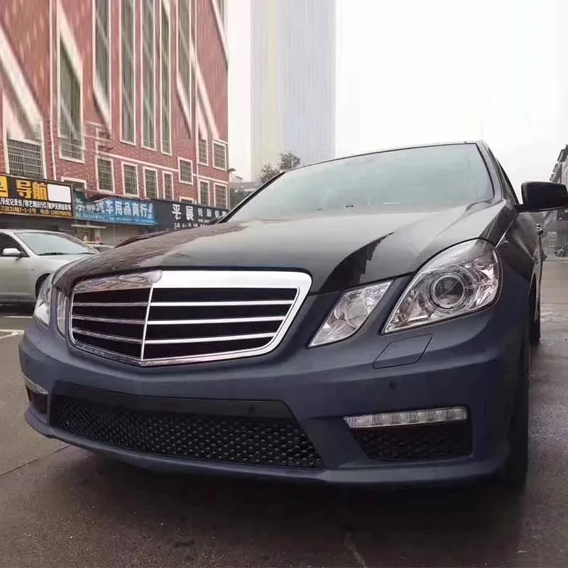 for Bodykit E200 E300 W212 E Class Tuning Upgrade E63 Design Body Kit Spoiler Lip Bumper Hood view 4
