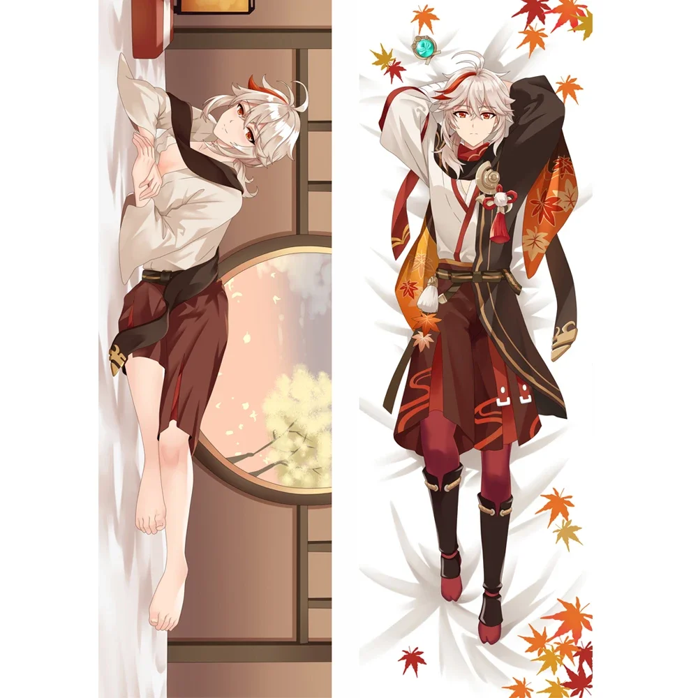 

Hot Game Genshin Impact Project Dakimakura Kaedehara Kazuha Cover Two-Sides Fullbody Pillow Cushion Cover Otaku Pillowcase