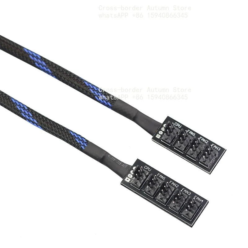 4Pin fan hub main board 4-pin PWM temperature control interface expansion cable 4/5 channels