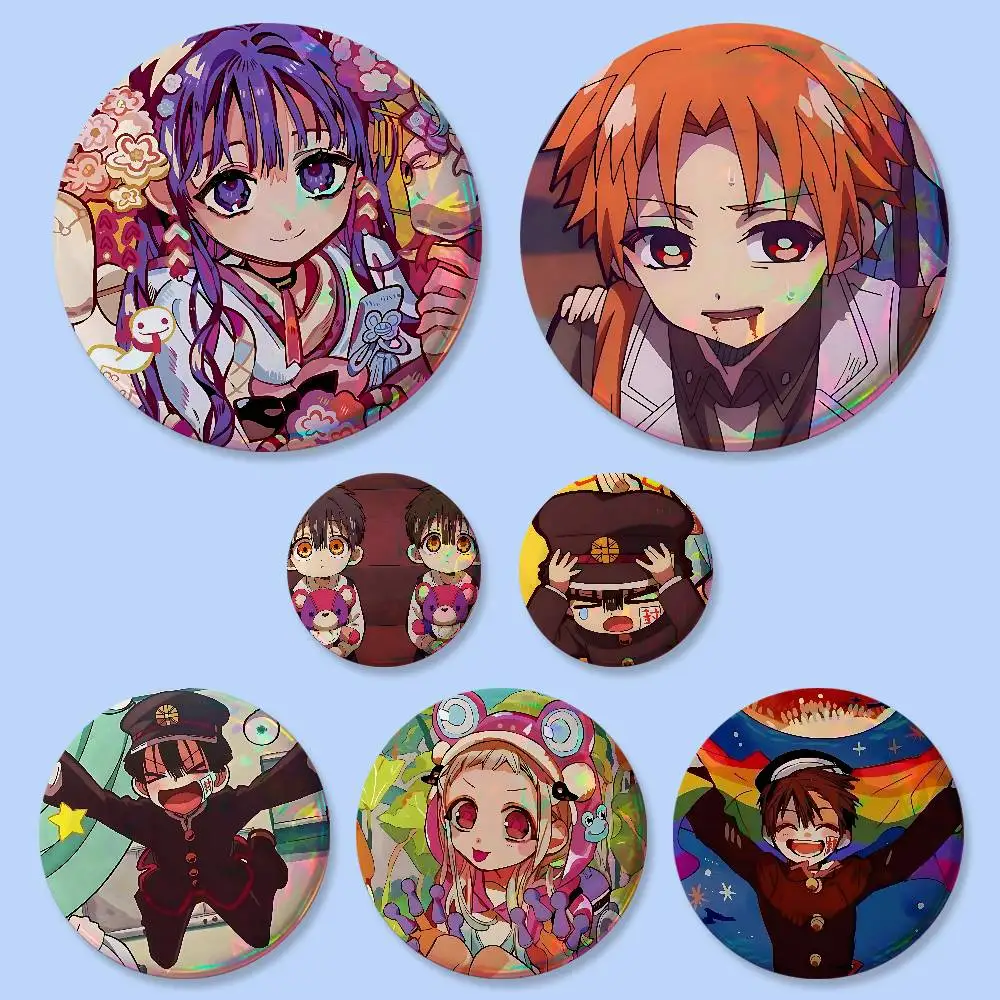 Anime Toilet Bound Hanako Kun Badges Button Round Creative Pin Brooch Badge Bag Decor Accessories Fans Collect Friends Gifts