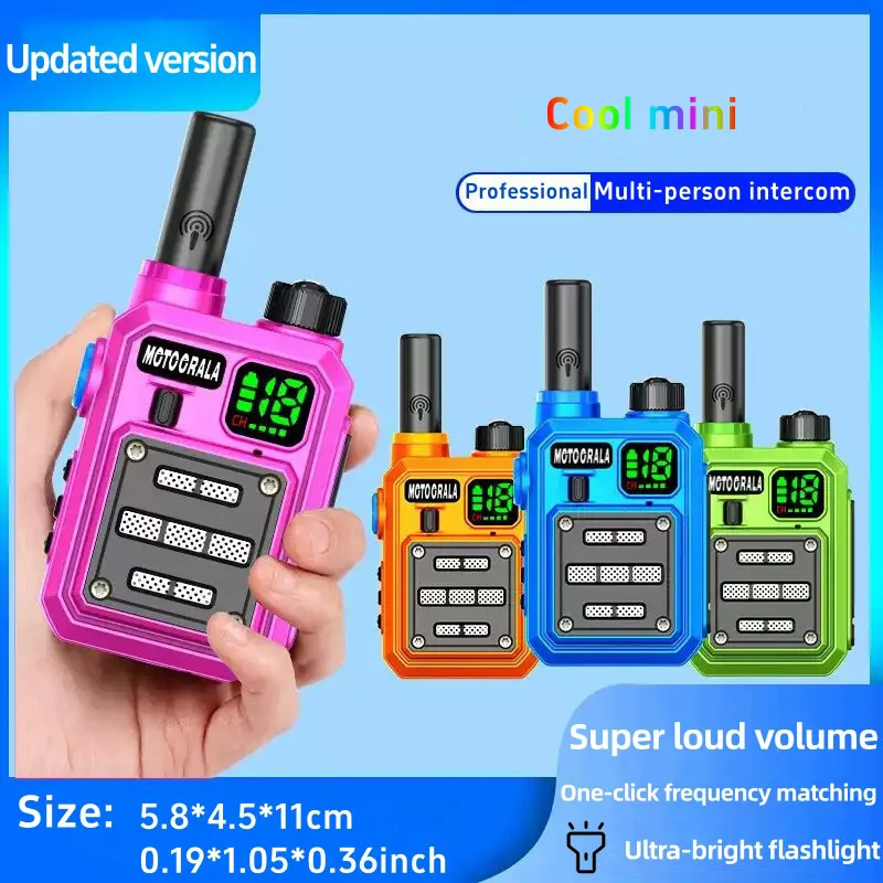 جهاز اتصال لاسلكي صغير للتخييم 2025 جديد طويل المدى عالي الطاقة UHF اتجاهين راديو مطابق مع جهاز إرسال واستقبال Baofeng المحمول في الهواء الطلق