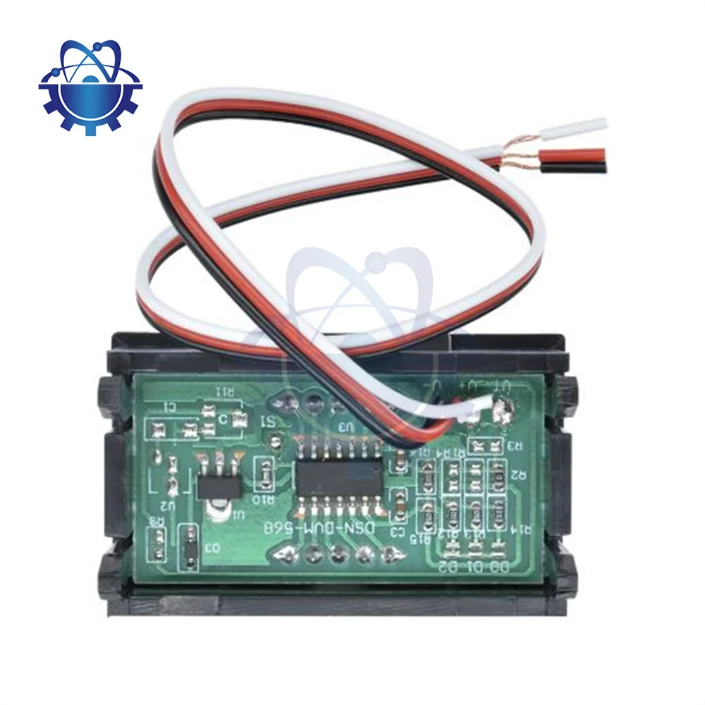DC 0~99.9V 0.56 inch Three-wire LED Digital Voltmeter Module With Terminal Line Voltage And Current Surface Panel Module