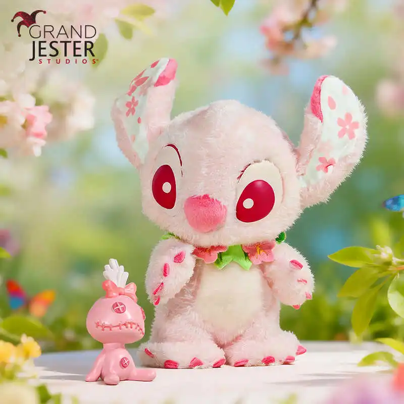 

Disney Stitch & Scrump Pink Sakura Limited Edition Set Valentine'S Day Gift Stuffed Soft Plush Toy Anime Peripheral Doll