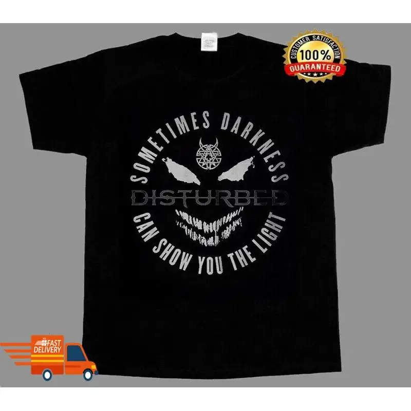 Disturbed Partial Skull Sometimes Darkness Can Show U The Light T-Shirt