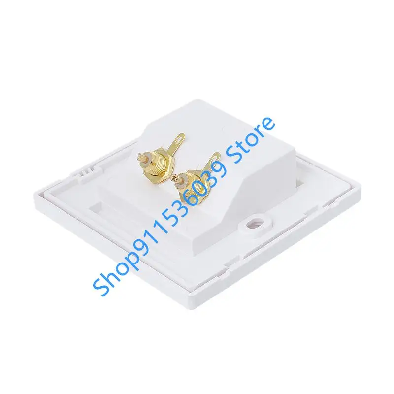 1 шт., 2-полосный медный сердечник, RCA-терминал, настенная панель, входная пластина, розетка для корпуса фонокорда, аудиоадаптер