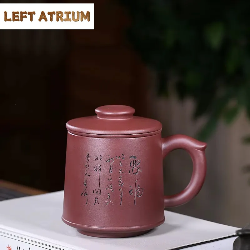 

600ml Handmade China Tea Set Yixing Zisha Teapot Teapot Master Handmade Purple Clay Kung Fu Tea Gaiwan Teaset Gift Customized