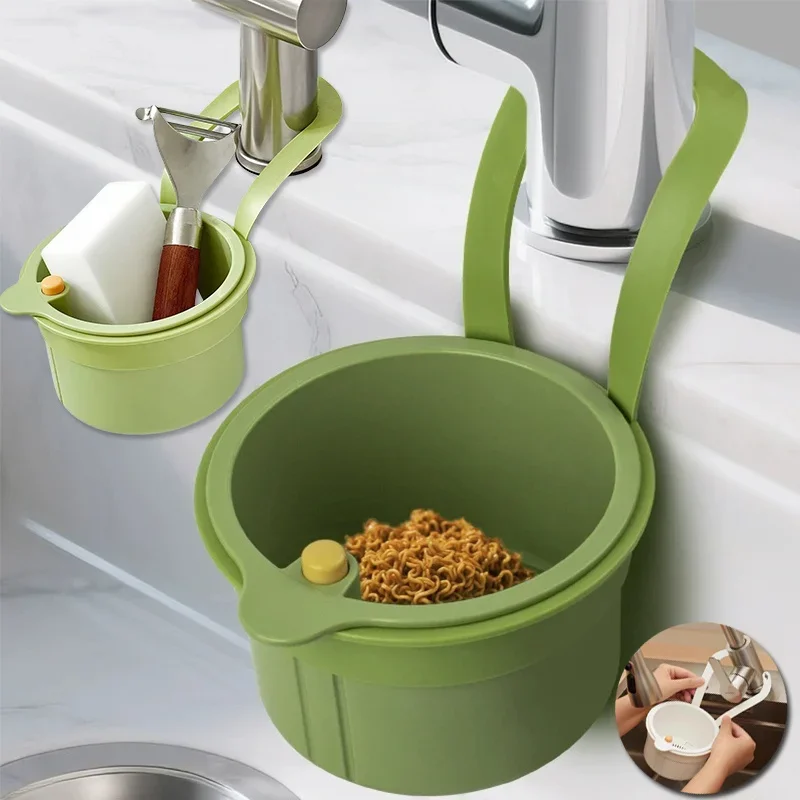 New Faucet Hanging Strainer, Cactus Kitchen Sink Drain Strainer, Kitchen Essentials Hanging, Easy To Install, Fine Mesh