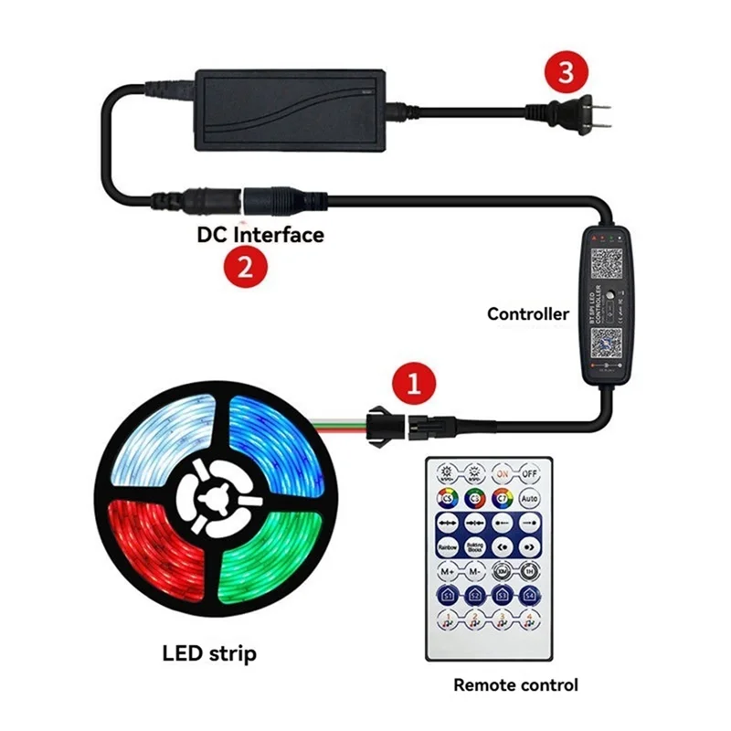 HFES WS2812B コントローラリモコン Bluetooth 音楽アプリ制御ピクセル LED ストリップライト SK6812 WS2811 WS2812