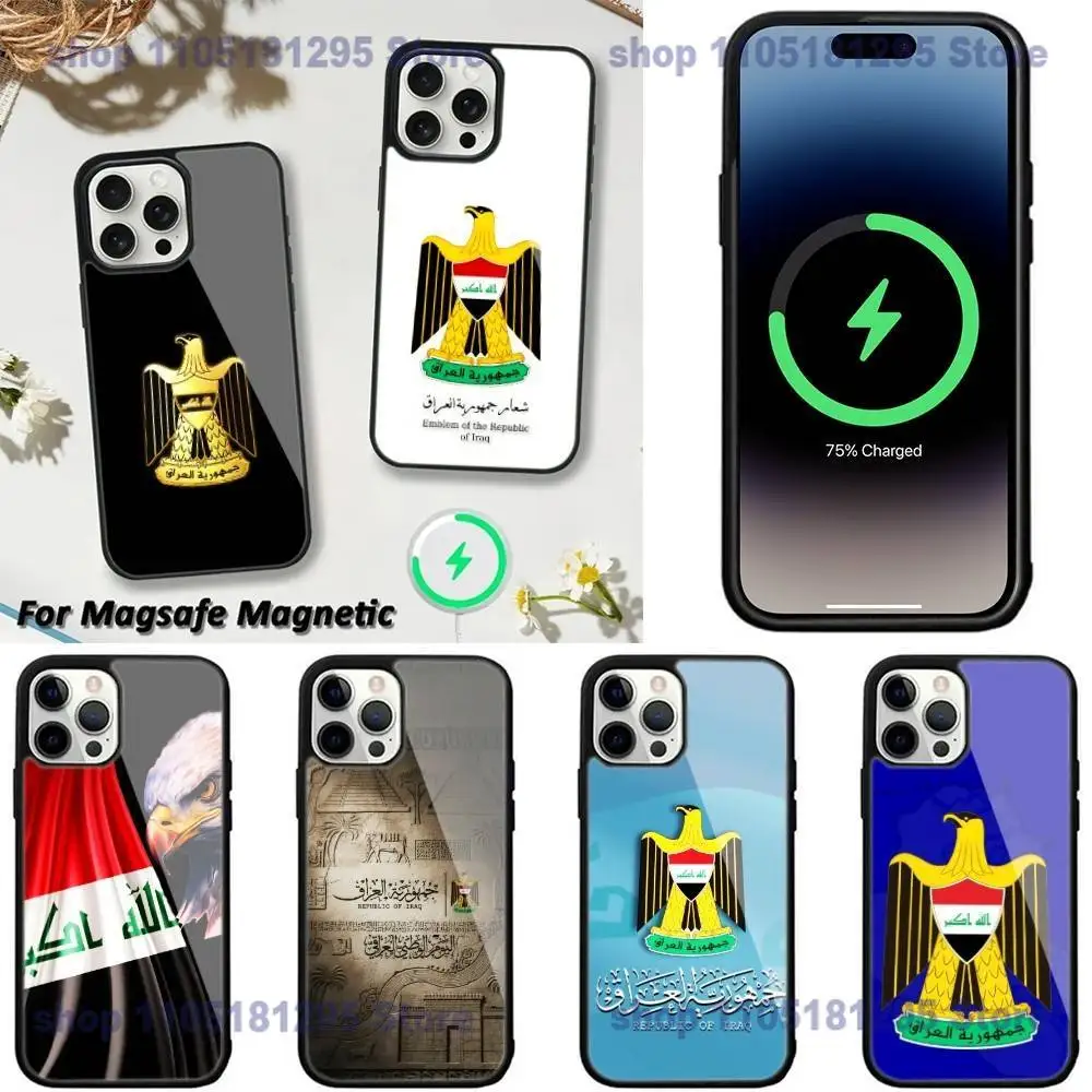 

Iraqi Iraq National Flag For iPhone 17,12,11,14,13,15,16,Plus,Air,Pro,Max,E,Mini for Magsafe Magnetic Frosted Phone Case