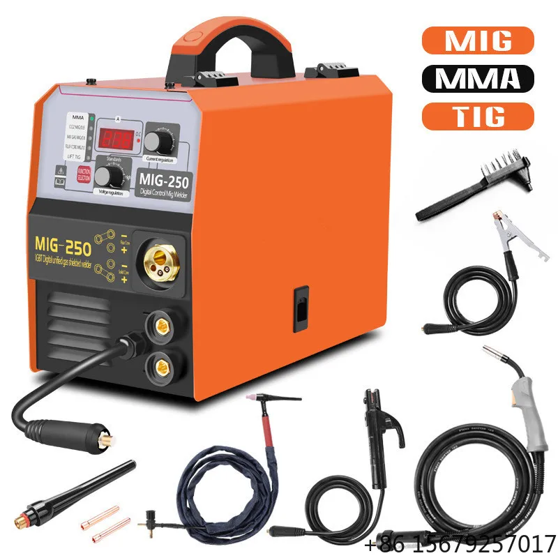 2024  OEM Acceptable 4 in 1 MIG Mag Welders Welding Machine 250 Amp Mig250