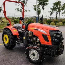 Mini tracteur agricole bon marché, utilisation dans le jardin, mini ferme, marche agricole avec fixation