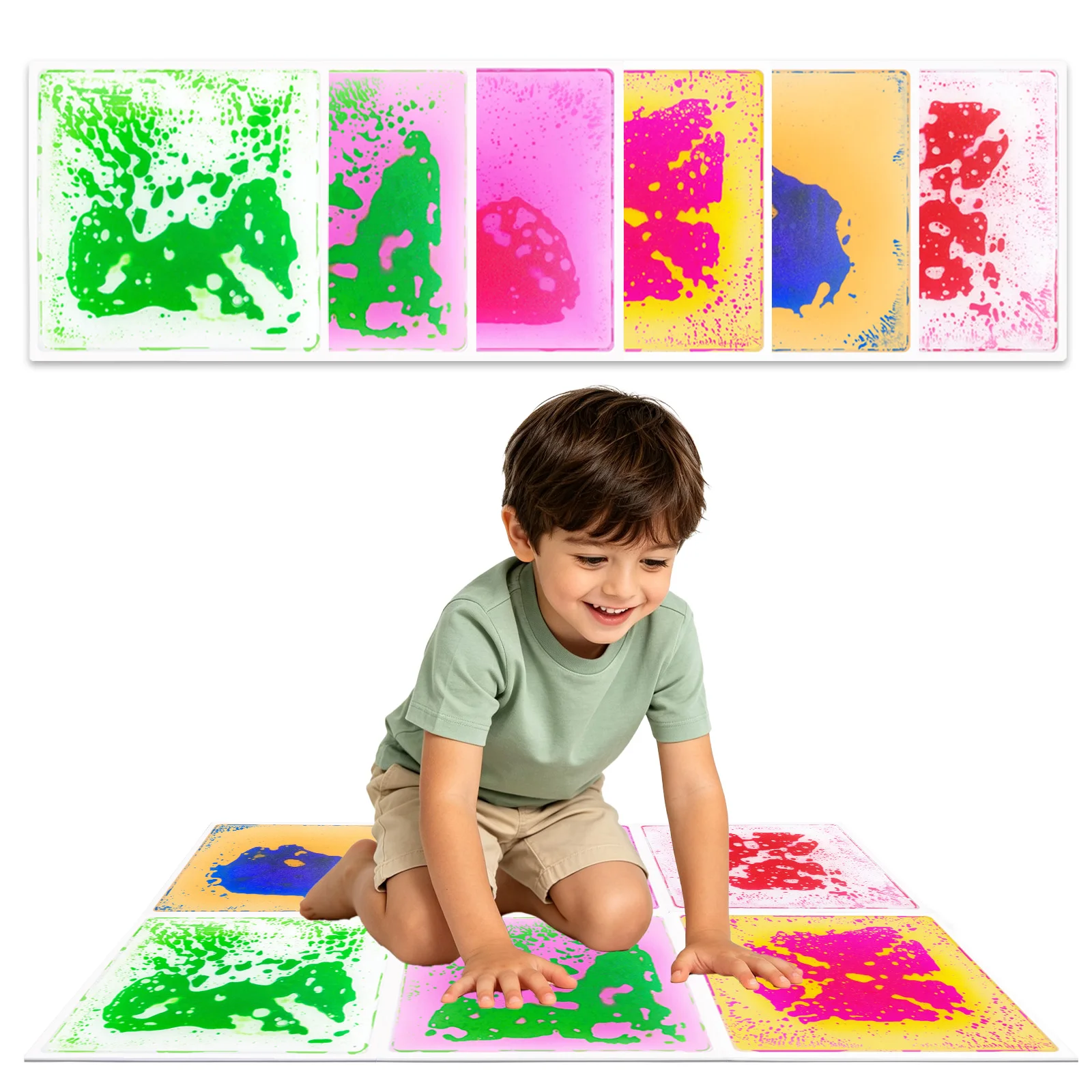 Thickened Kids Sensory Walking Pads Autism Sensory Mat Comfort Sensory Touch Tiles Home Use Autistic Training Mat