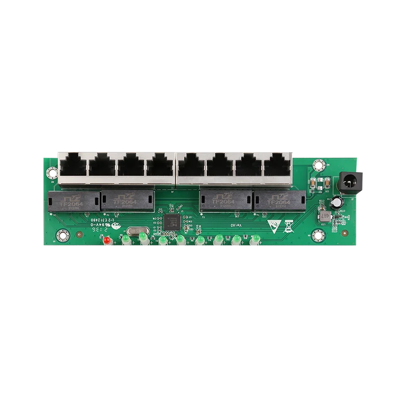 Switch incorporado de 8 portas 100M para switch Ethernet não gerenciado da caixa ELV