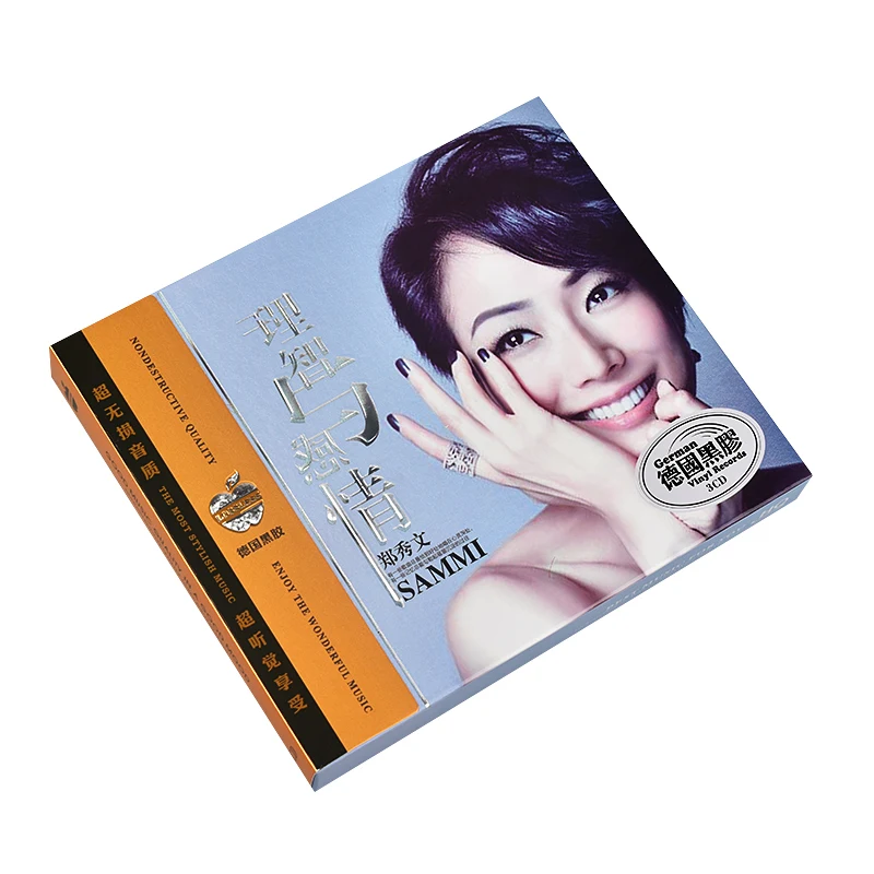 Asia China Pop Music Female Singer Sammi LPCD Disc Lyrics Book Box Set Chinese Pop Music Learning Tools 45 Songs 3 CD Set