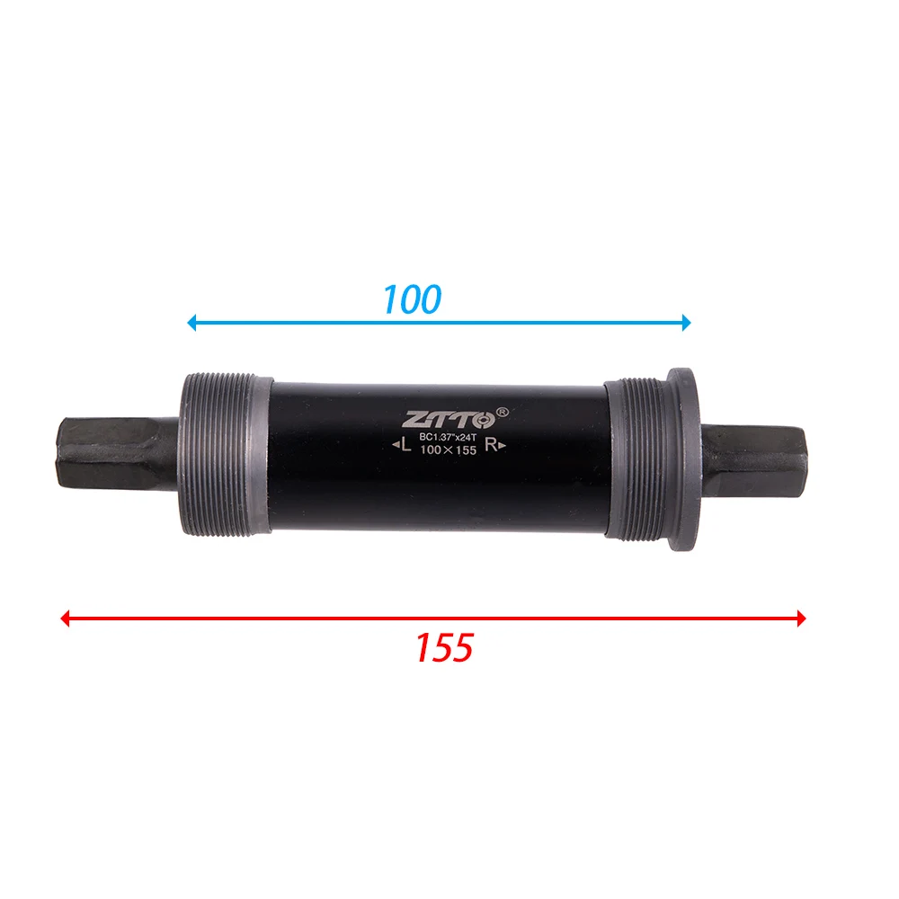 ZTTO JIS Square Taper Extended Bottom Bracket 177mm 155mm 142mm Wide for Fat Tire Snow Sand Bikes BSA Threaded Bicycle BB view 3
