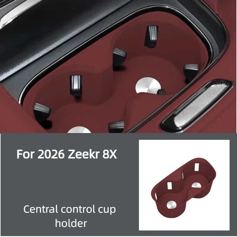 For For Zeekr 8X Silicone Center Console Water Cup Holder Multi-functional Drink Holder Car-mounted Cup Slot Cup Cover Inte - Aliexpress Deal