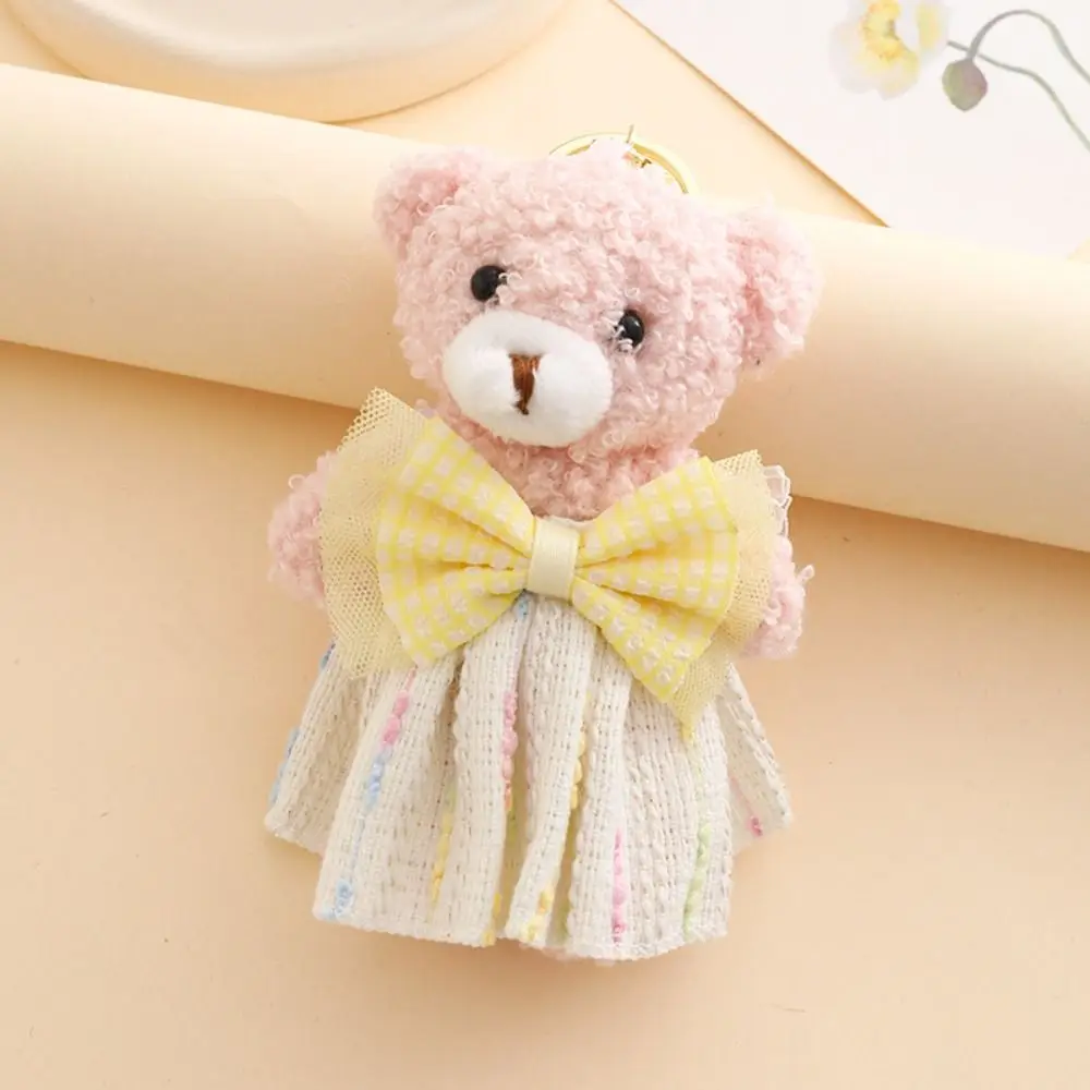 Kawaii Style PP Cotton Bear Pendant Lifelike Kawaii Bear Ornaments 12cm Stuffed Animal Bear Bag Decoration