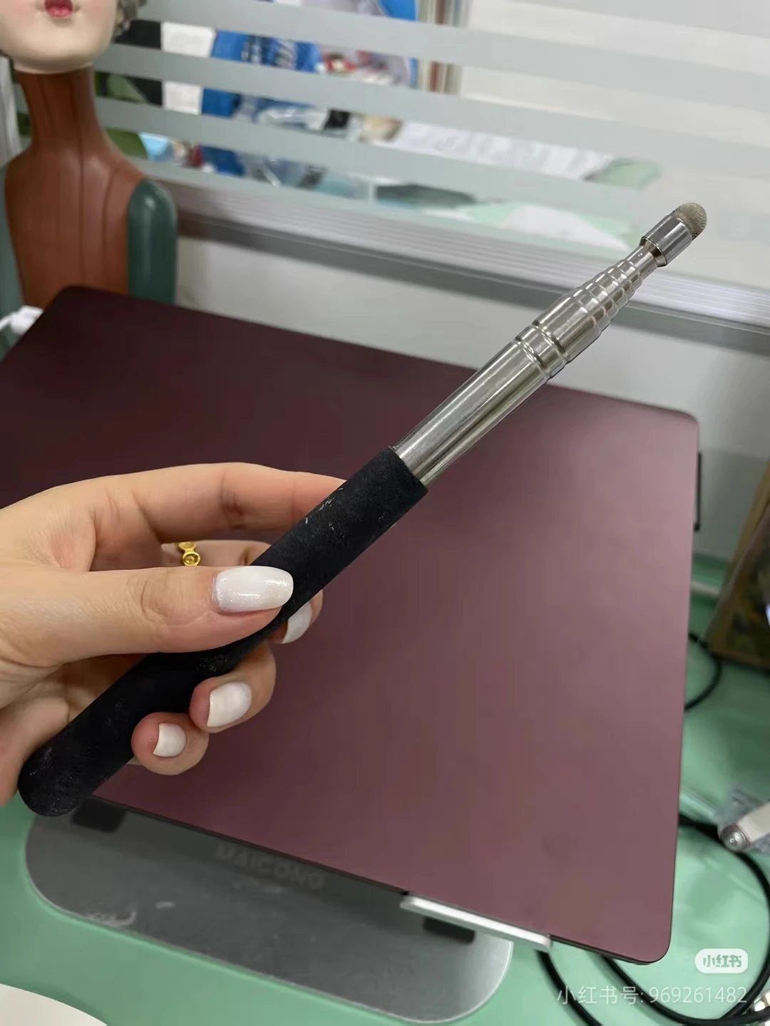 Telescopic Whiteboard Pointer Pen Retractable Teaching Stick Screen PPT Presenter Handheld Conference Room Meeting Tool