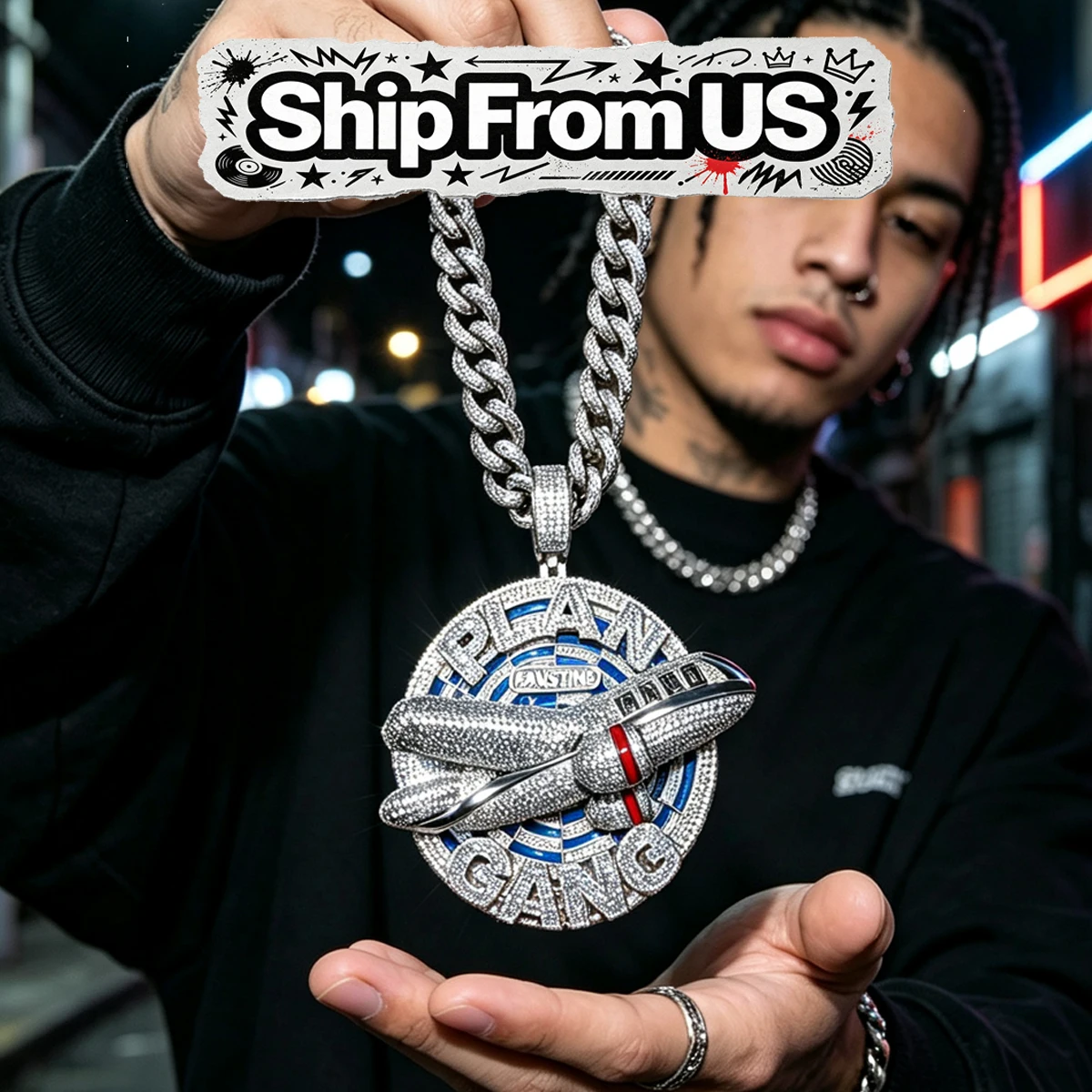 Men'S Accessories Target - 3D Hip Hop Necklace Charm Party
