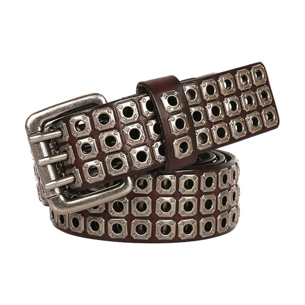 

Durable And Reliable Authentic Hip Hop Belts With Punk Rock Style Rivets Punk Rock Style Rivet Belt