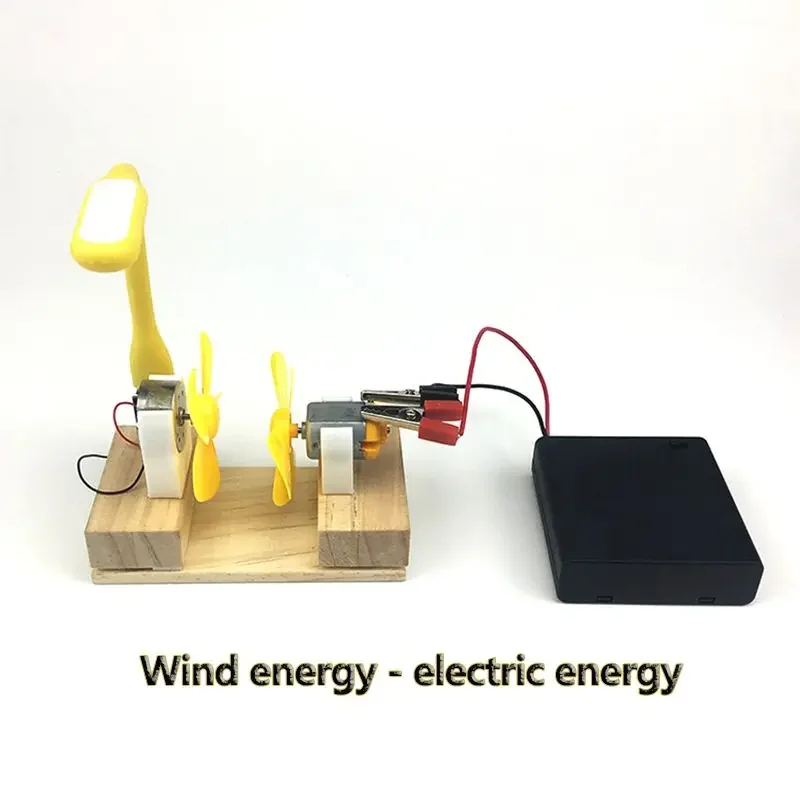 Electric Generator Motor Energy Wind Turbine Power Mini Kids LED Education DC AC In Stock dropship