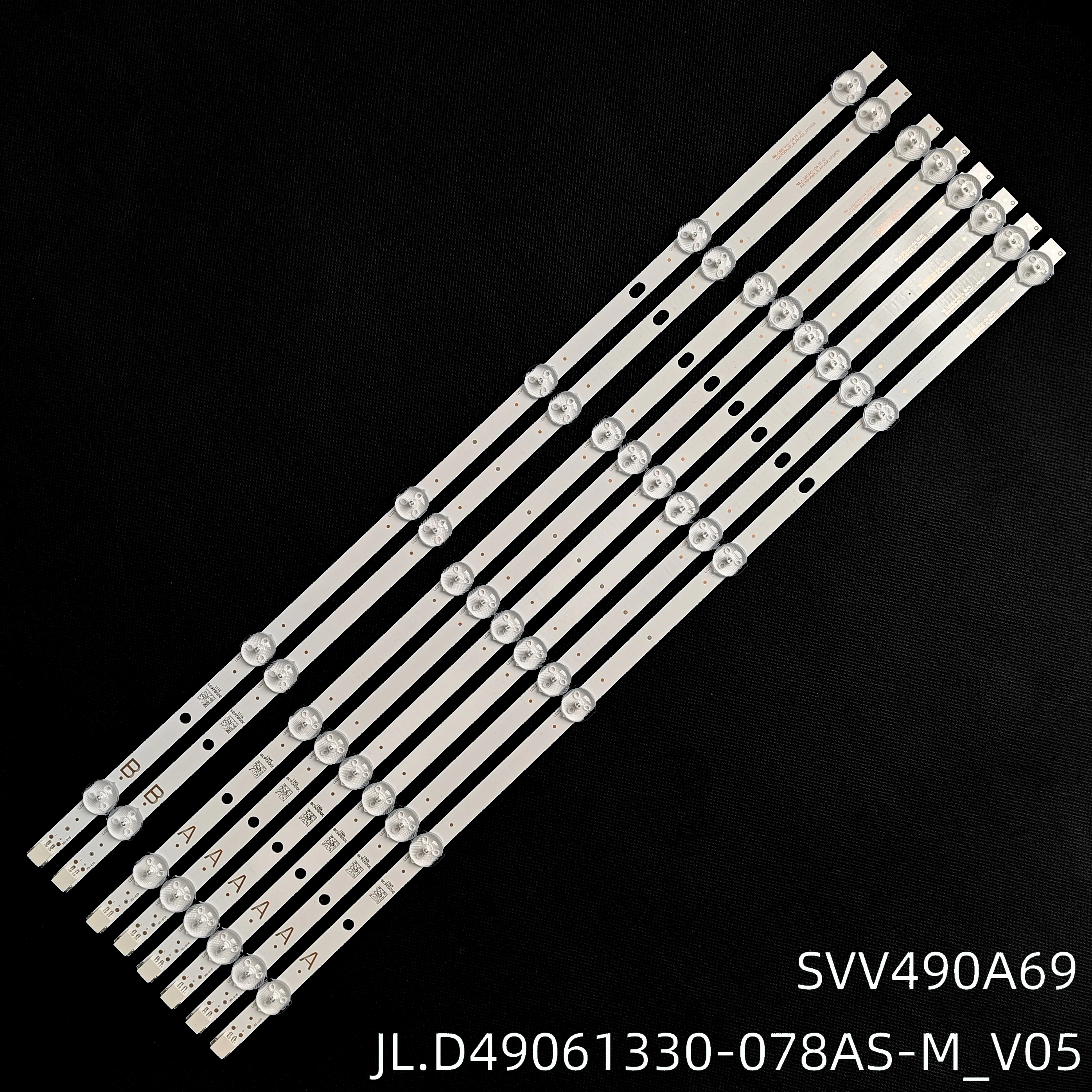 LED Backlight Strip For JVC LT-49C890 LC490DUY SH A1 VES490QNYS-2D-N01 SVV490A69_A SVV490A69_B_REV02_170428 30092638 30092639