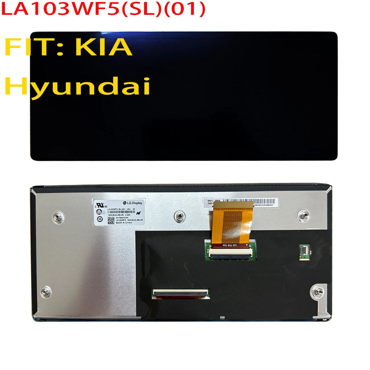 New Original Radio OEM Navigation LCD Display Touch Screen LA103WF5(SL)(01) 10.3INCH For KIA Hyundai