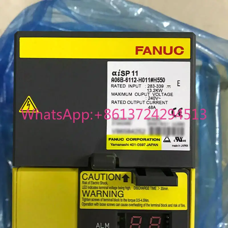 Novo servo motorista Fanuc, em estoque, navio rápido, A06B-6112-H011