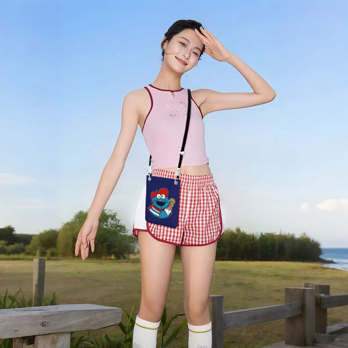 مخصص كوكي مونستر حقيبة الهاتف المحمول للرجال النساء التلفزيون الكتف حقيبة كروسبودي مناسبة محفظة نسائية للعملات المعدنية محفظة صغيرة المحفظة #6