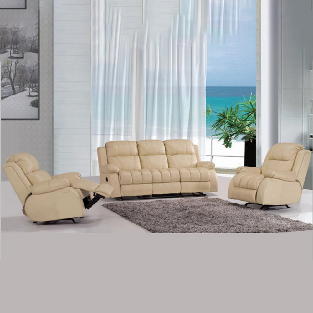 MANBAS rozkładana rozkładana Sofa z prawdziwej skóry do salonu fotel kinowy kinowa rozkładana wielofunkcyjna Sofa 1 + 1 + 3 osobowa