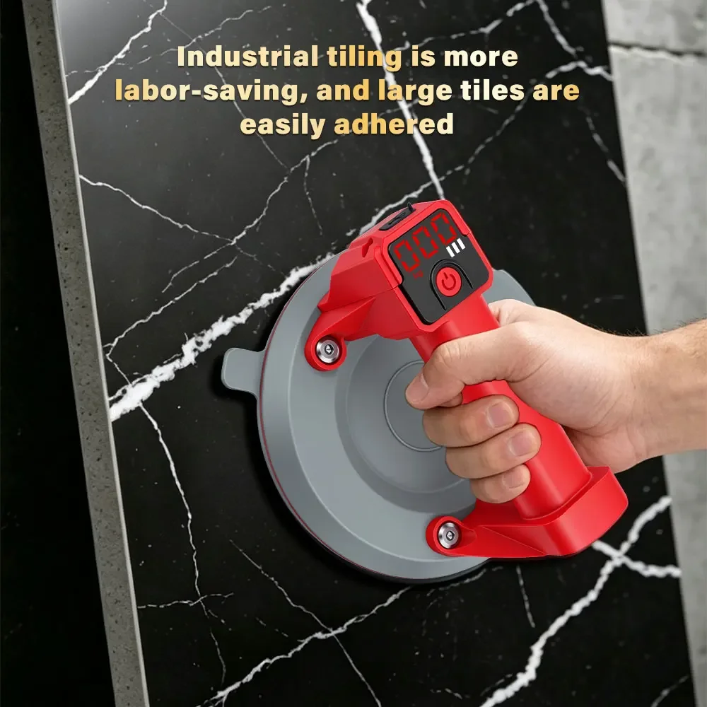 6 Inch Electric Suction Cup 90KG Heavy Duty Vacuum Lifter For Glass Tile Granite Automatic Air Replenishment Lifting Tool