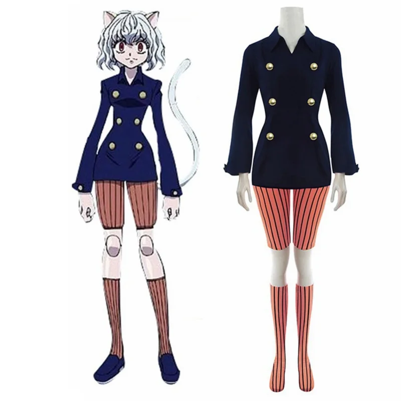 Unisex Anime Cos Neferpitou Cosplay Costumes Halloween Christmas Party Uniform Suits OI8219