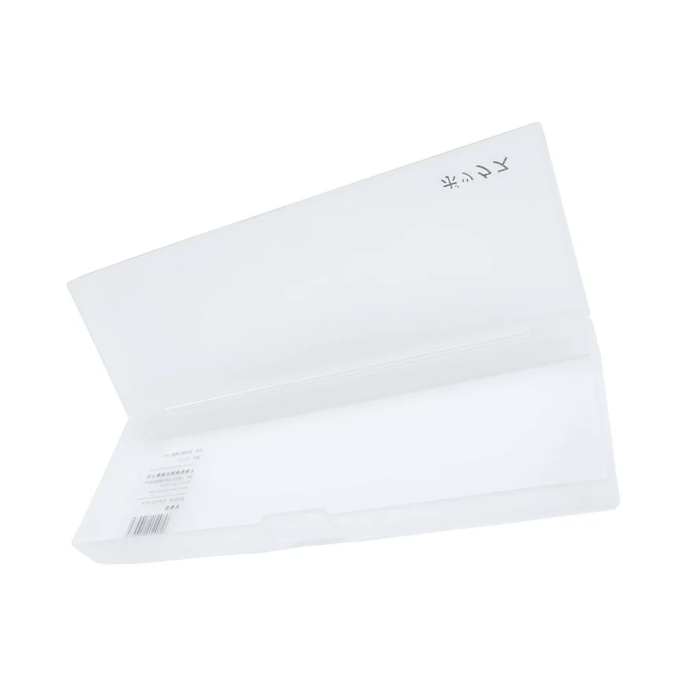 صندوق أدوات مكتبية شفاف محمول بسعة كبيرة صندوق تخزين أقلام رصاص متين مقلمة للطلاب حامل صبغات ألوان مائية