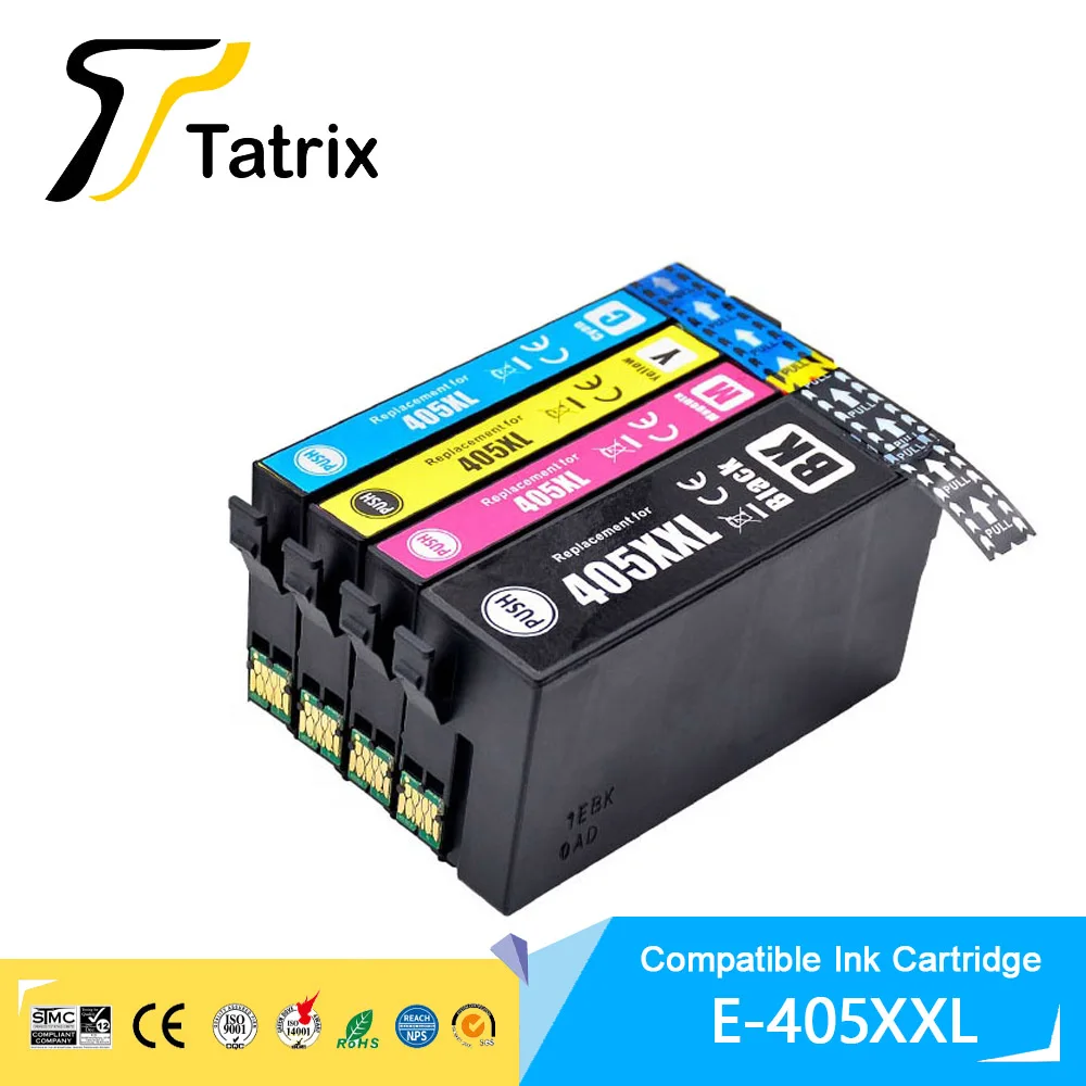 

Tatrix 405XL T405XXL Цветной совместимый картридж премиум-класса для принтера Epson WorkForce WF-7830DTWF/WF-7835DTWF/WF-7840DTWF