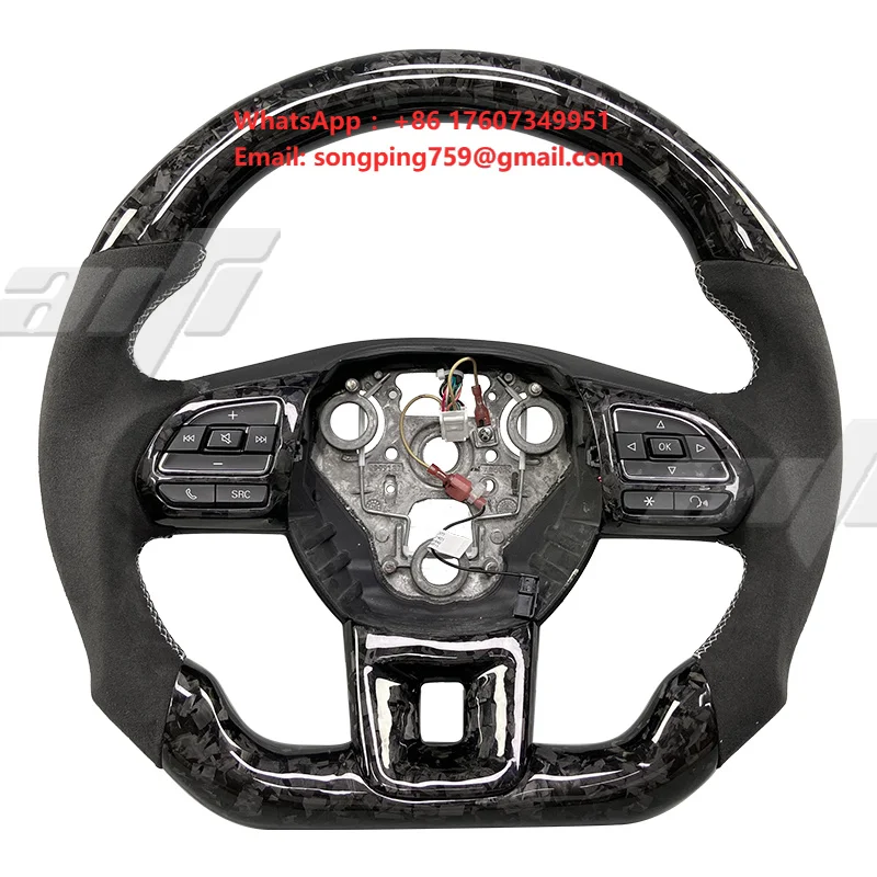 High Quality Customized Leather Carbon Fiber Sports Steering Wheel for MG5/MG6/MG3 with LED Display