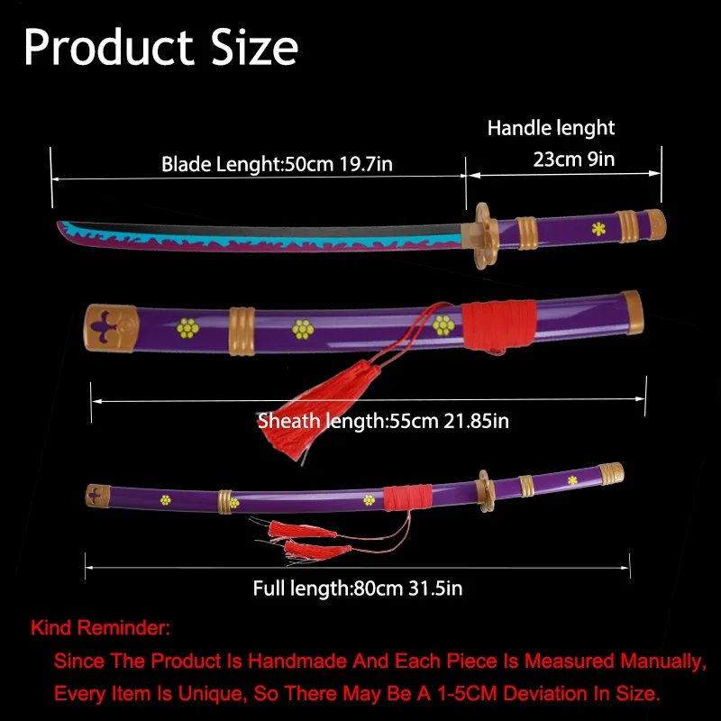 80 سنتيمتر 3 قطعة مجموعة أنيمي السيف وسيف الخيزران تأثيري الدعائم عيد الميلاد وهالوين هدية تشمل حامل وحزام