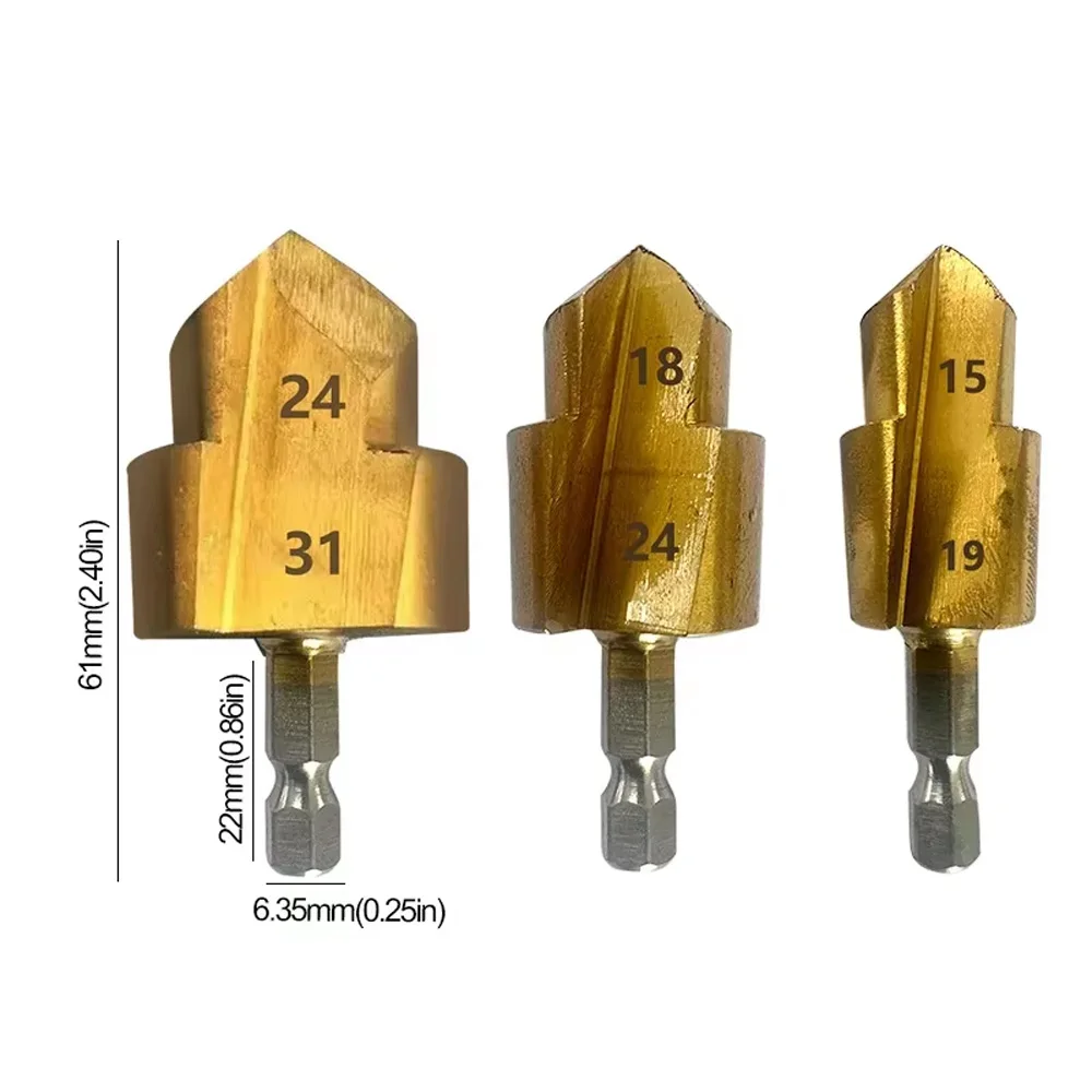 PPR lifting , stepped drill bit, Hexagon shank water pipe connection tool 20/25/32mm,full open process