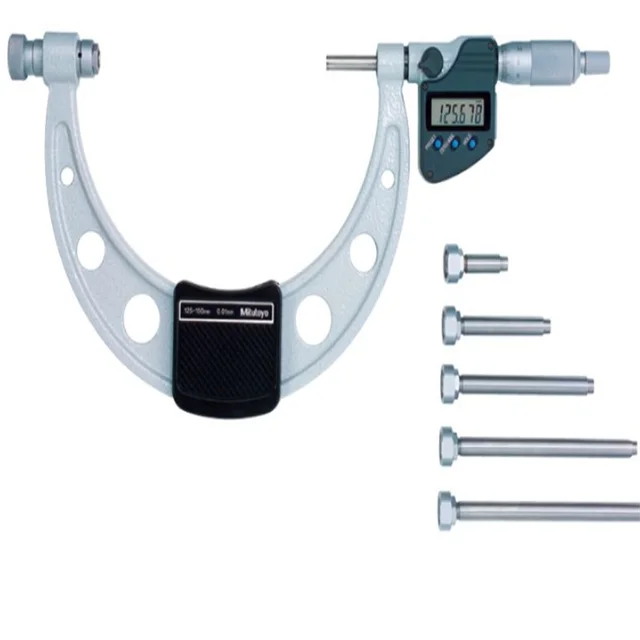 

Japan Mitutoyo Digital Display Micrometer 340-251-30 340-252-30 Interchangeable Anvil 104-140A 141A Mechanical Model