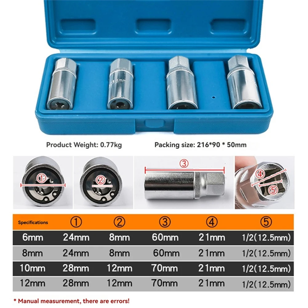 Kit estrattore per bulloni rotti per riparazioni automobilistiche Il funzionamento senza sforzo consente di risparmiare tempo e previene la frustrazione. Riparazione automobilistica