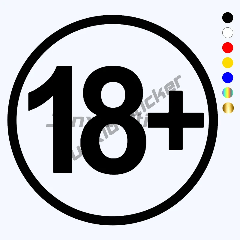 

Various Sizes Funny Vinyl Decal 18+ Car Sticker Waterproof Stickers on Truck Bumper Rear Window