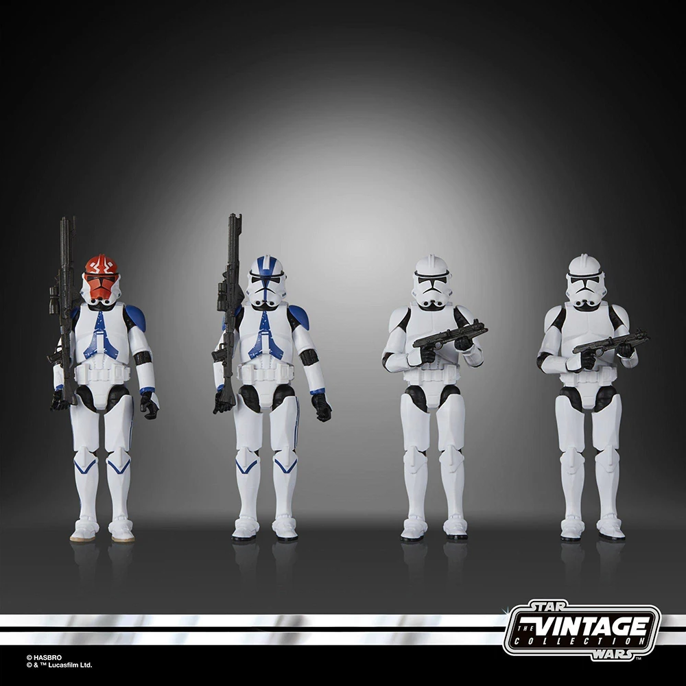[In-Stock] Hasbro STAR WARS The Vintage Collection Phase II Clone Trooper (212th) 4-Pack 3.75-Inch TVC Action Figure Model Toys view 3