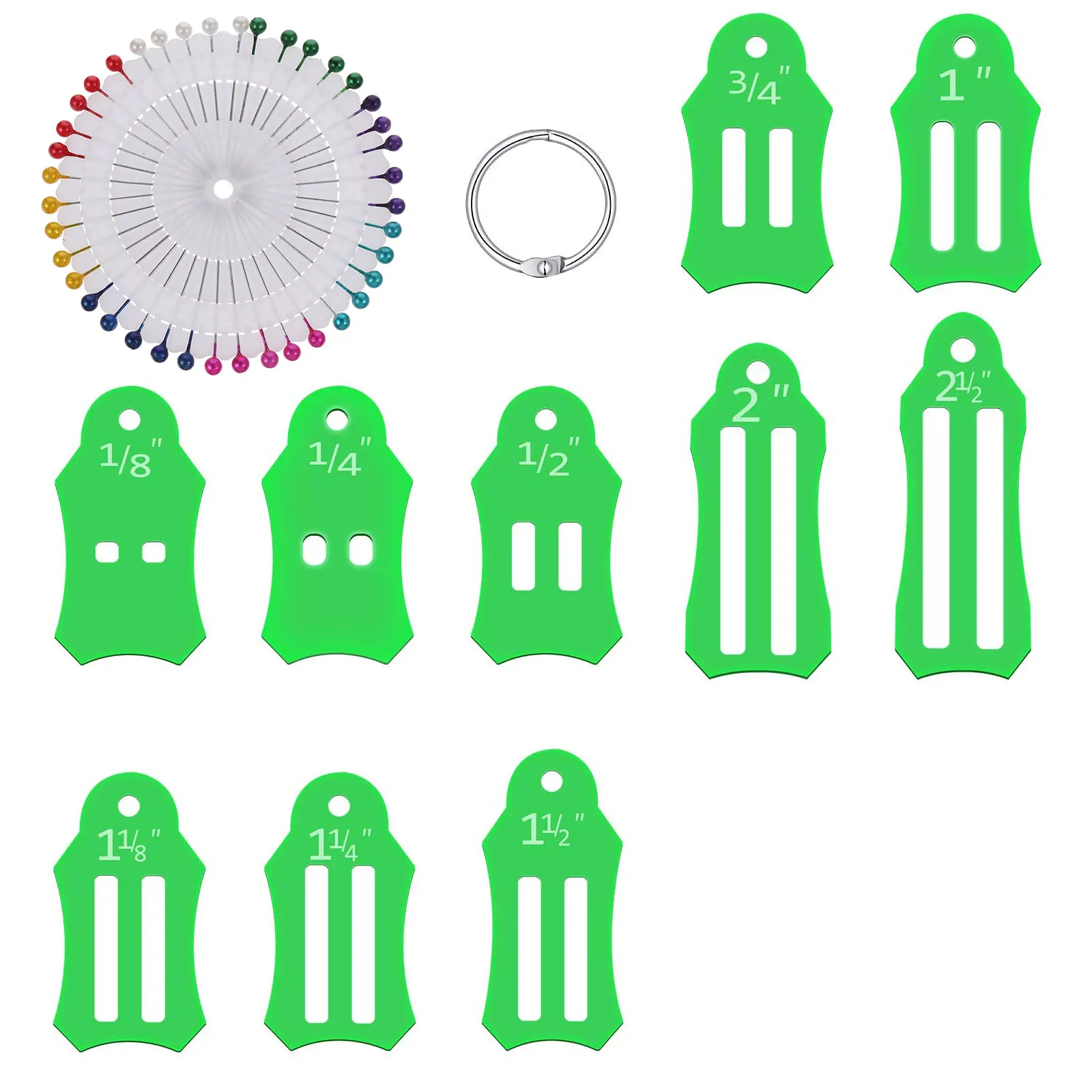 1Set DIY Fabric Tape Maker Bias Binding Quilting Tool Multi Size Lightweight Portable Fast Accurate Sewing Patchwork