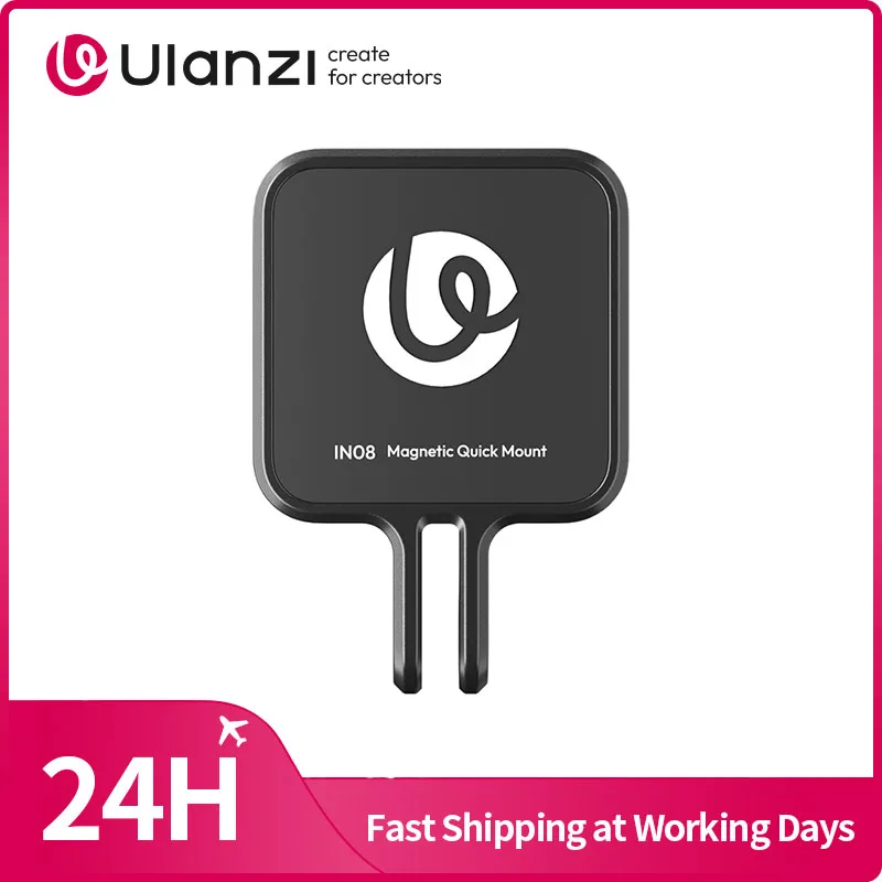 

Магнитный адаптер Ulanzi IN08 для Insta360 Go Ultra: крепление для экшн-камеры, селфи-штатив, крепление на шею, адаптер для ремешка на голову для видеоблогов