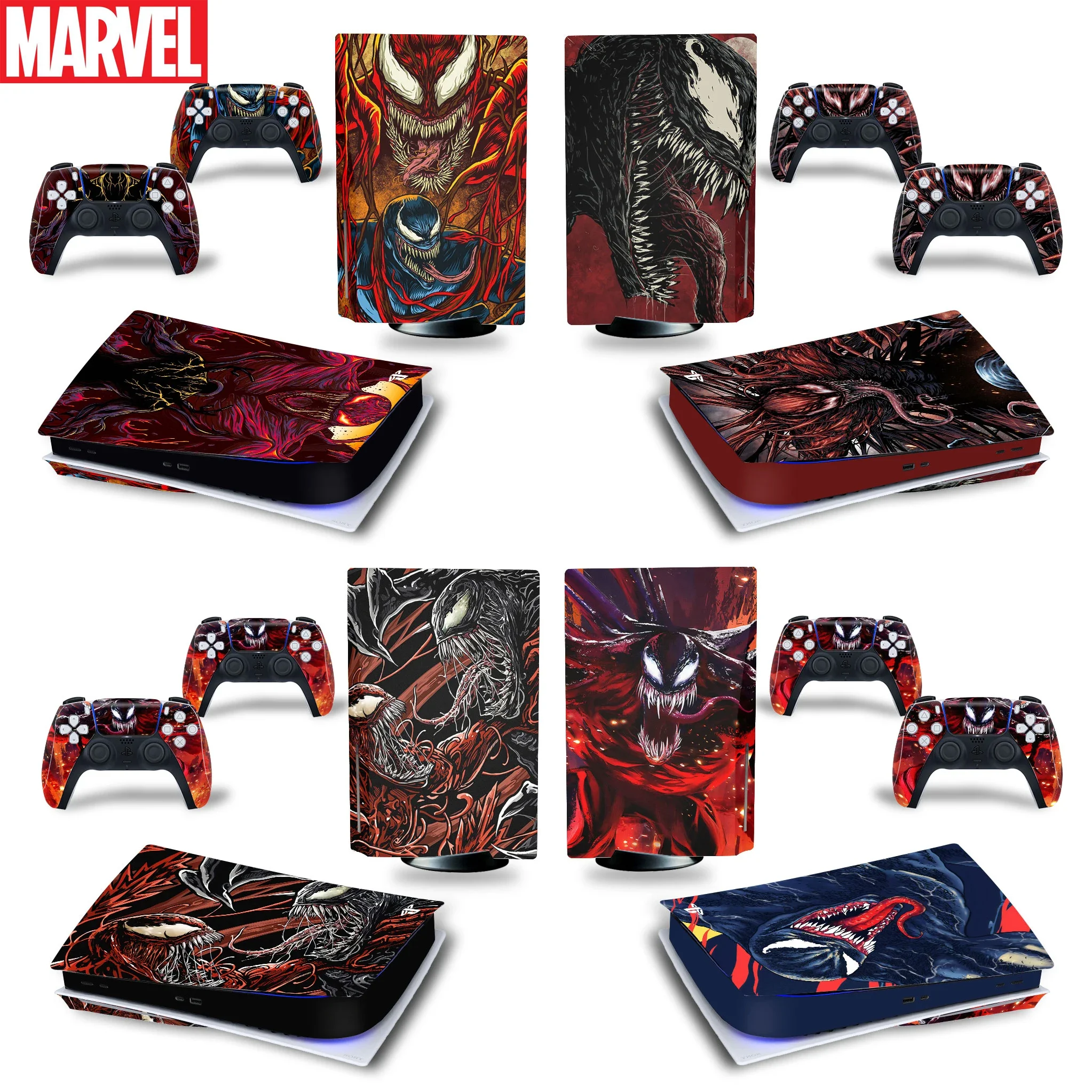 

Виниловая наклейка Venom PS5 Disc Edition для консоли PlayStation 5 и 2 контроллера PS5