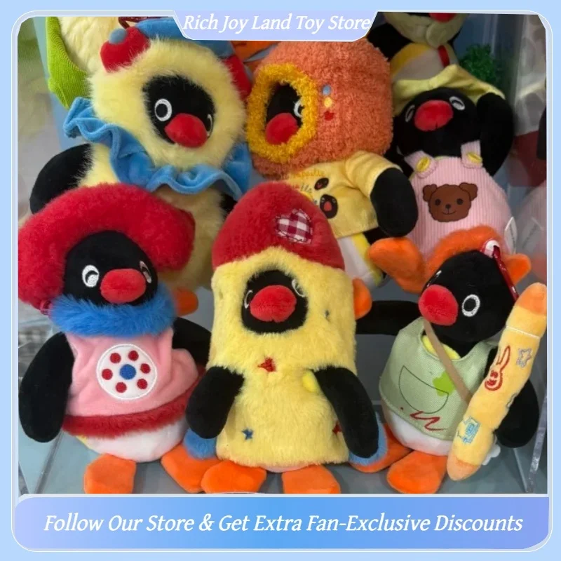 Original Pingu Childishness Treasure Chest Serie Blind Box Cute Plush Pendant Collectible Bag Hanging Decorat Trendy Toy Gift
