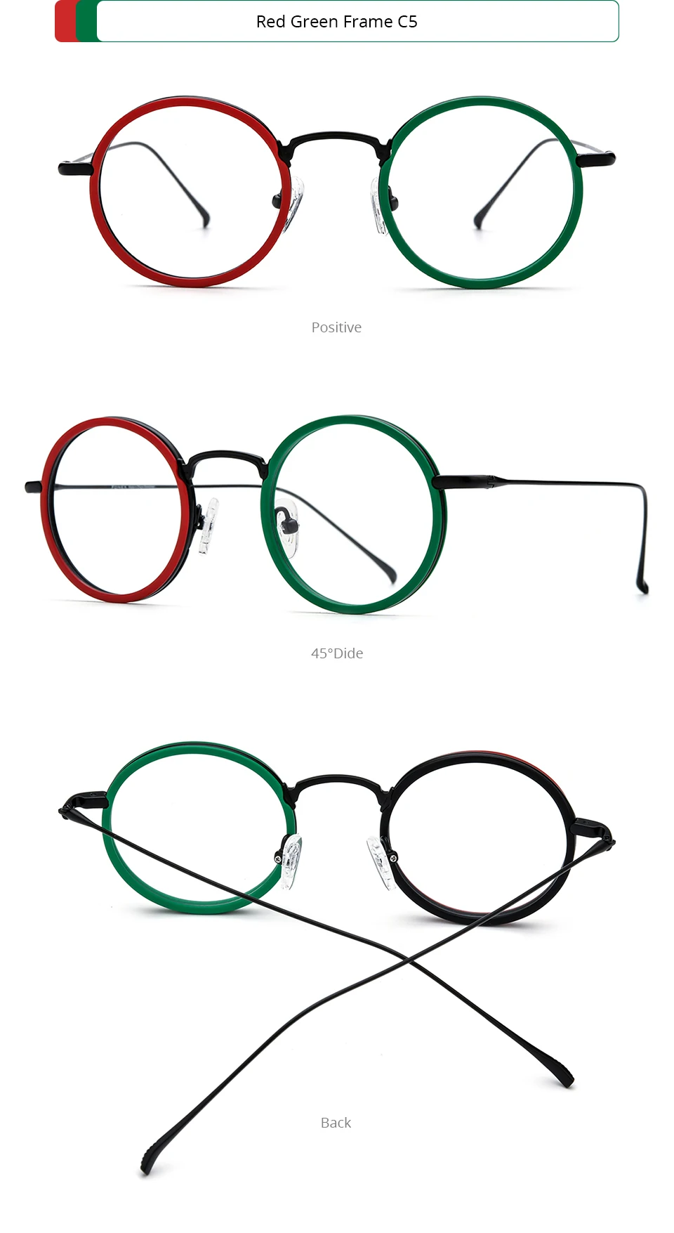 FONEX Acetat Titan Brille Rahmen Frauen 2025, Neue Mode Marke Design Retro Kleine Runde Brillen Männer Vintage Brillen 85844 – Detail 11